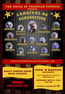 Carnival of Curiosities Puppet Show Poster